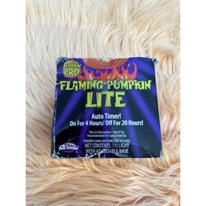 Flaming Pumpkin Halloween Lite NEW!